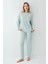 Mdb Arnetta 3407-S Kadın Uzun Kol Pijama Takım 1