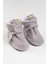 Gri, Organik Pamuk Astarlı, Bebek Pandufu, Kaydırmaz Tabanlı Ilk Adım Ev Patiği 8