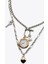 - Muse Necklaces - 3'lü Zincir Saat Trend Kadın Kolye (KOD-371) 2