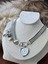 - Muse Necklaces - 3'lü Zincir Saat Trend Kadın Kolye (KOD-371) 4
