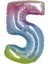 Rainbow 5 Rakam Folyo Balon 40" 1