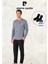 Erkek %100 Pamuk Uzun Kol Baskılı Koyu Gri Pijama Takımı (2 Adet Hediye Çorap) L1.PC.6103.001 1