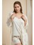Kadın Ev Giyim 3 Parça Sabahlık & Şortlu Pijama Takımı LL.PC01.K1.D018 5