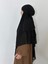 Üç Katlı Multı Sifon Sufle Eşarp ,khimar Hazır Eşarp Bağcıklı Eşarp Peçeli Siyah 2