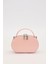 Pembe Çift Fermuarlı El Çantası 4