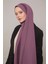 Mor Desenli Medine Ipeği Şal 1