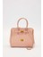 Pembe Deri Aksesuar Detaylı El Çantası 1