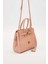 Pembe Deri Aksesuar Detaylı El Çantası 2