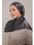Koyu Gri Kristal Abiye Şal 2