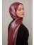Bordo Kristal Abiye Şal 3