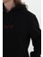 Daylıght Unisex Siyah Kapüşonlu Sweatshirt (Kırmızı Nakışlı) Kanguru cep detaylı çiftlere uygun unisex kapşonlu 3 iplik 290 gram şardonlu kumaş 4