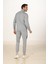 Şardonlu Dalgıç Erkek Eşofman Takımı Gri 5255-G 8