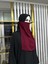 Iç Peçe Dikdörtgen ,hijab.nikap Bordo Renk 2