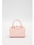 Pembe Kilit Aksesuar Detaylı El Çantası 4