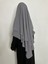 Sufle Hazır Esarp,arkası Iki Kat, Medine Ipegi ( Hac ve Umre Için Uygundur ) Khimar Hijap Gri 4