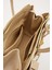 Krem Deri Aksesuar Detaylı El Çantası 3