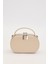 Bej Çift Fermuarlı El Çantası 4
