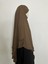 Sufle Hazır Esarp,arkası Iki Kat, Medine Ipegi ( Hac ve Umre Için Uygundur ) Khimar Hijap Kahve 4