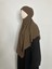 Sufle Hazır Esarp,arkası Iki Kat, Medine Ipegi ( Hac ve Umre Için Uygundur ) Khimar Hijap Kahve 8