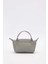 A.Gri Mini Boy Deri Kapak Detaylı El Çantası 4