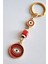 Hediyelik Nazar Boncuklu Göz Kırmızı Anahtarlık 2