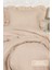 Romantic Nevresim Takımı Çift Kişilik Lastikli Çarşaf (200X220 Cm) Bej 3