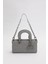 Gri Zincir Aksesuarlı Kapitone El Çantası 1