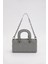 Gri Zincir Aksesuarlı Kapitone El Çantası 4