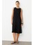 Rahat Kalıp Coton Elbise-Siyah 1