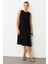 Rahat Kalıp Coton Elbise-Siyah 2