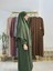 Ferace & Abaya Sufle Takım ,yandan Robalı Elbise .hac ve Umre Için Uygundur Yeşil Renk 3