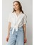 Bağlama Detaylı Kısa Gömlek-Ekru 4