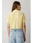 Bağlama Detaylı Kısa Gömlek-Sarı 6