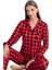 Vita Dolce Yumuşak Kumaş Ekose Kadın Pijama Takımı Tam Kalıp Uzun Kollu S/2xl 4