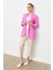 Kolu Düğme Detaylı Ceket-Pembe 6