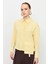 Zımba Şerit Detaylı Gömlek-Sarı 4