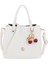 Logo Detaylı Beyaz Kadın El Çantası Riv 145-R 1
