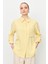 Yaka ve Cep Detaylı Gömlek-Sarı 6