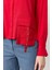 Zımba Şerit Detaylı Gömlek-Kırmızı 4