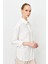 Yaka ve Cep Detaylı Gömlek-Ekru 3