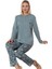 Luna Milano Kışlık Kadın Pijama Takımı Penye Interlok Kumaş M/2xl 3