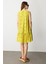 Fisto Görünüm Pamuklu Elbise-Hardal 6