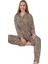 Maria Lusso Leopar Gömlek Yaka Kadın Pijama Takımı M/2xl 4