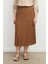 Büyük Beden Kristal Uzun Etek-A.kahve 5