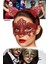 2 Adet Romantik Kırmızı Dantel Maske Seti – Kedi Kulaklı Taç + Maske | Cosplay ve Özel Günler Için 3