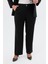 Yanları Lastikli Büyük Beden Pantolon-Siyah 5