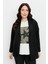 Büyük Beden Linda Ceket-Siyah 2