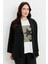 Büyük Beden Linda Ceket-Siyah 6