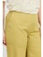 Büyük Beden Pamuklu Kot Pantolon-Sarı 7