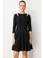 Omuz Detaylı Elbise-Siyah 4